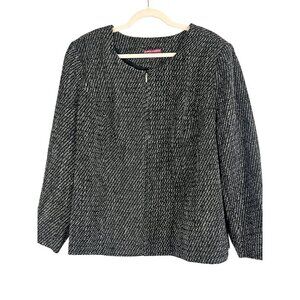 Retro Wool Blazer 26 Black Neutral Preppy Old Money Classic Chic Work Wear